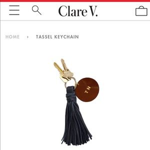 Clare Vivier Tassel Hook Keychain